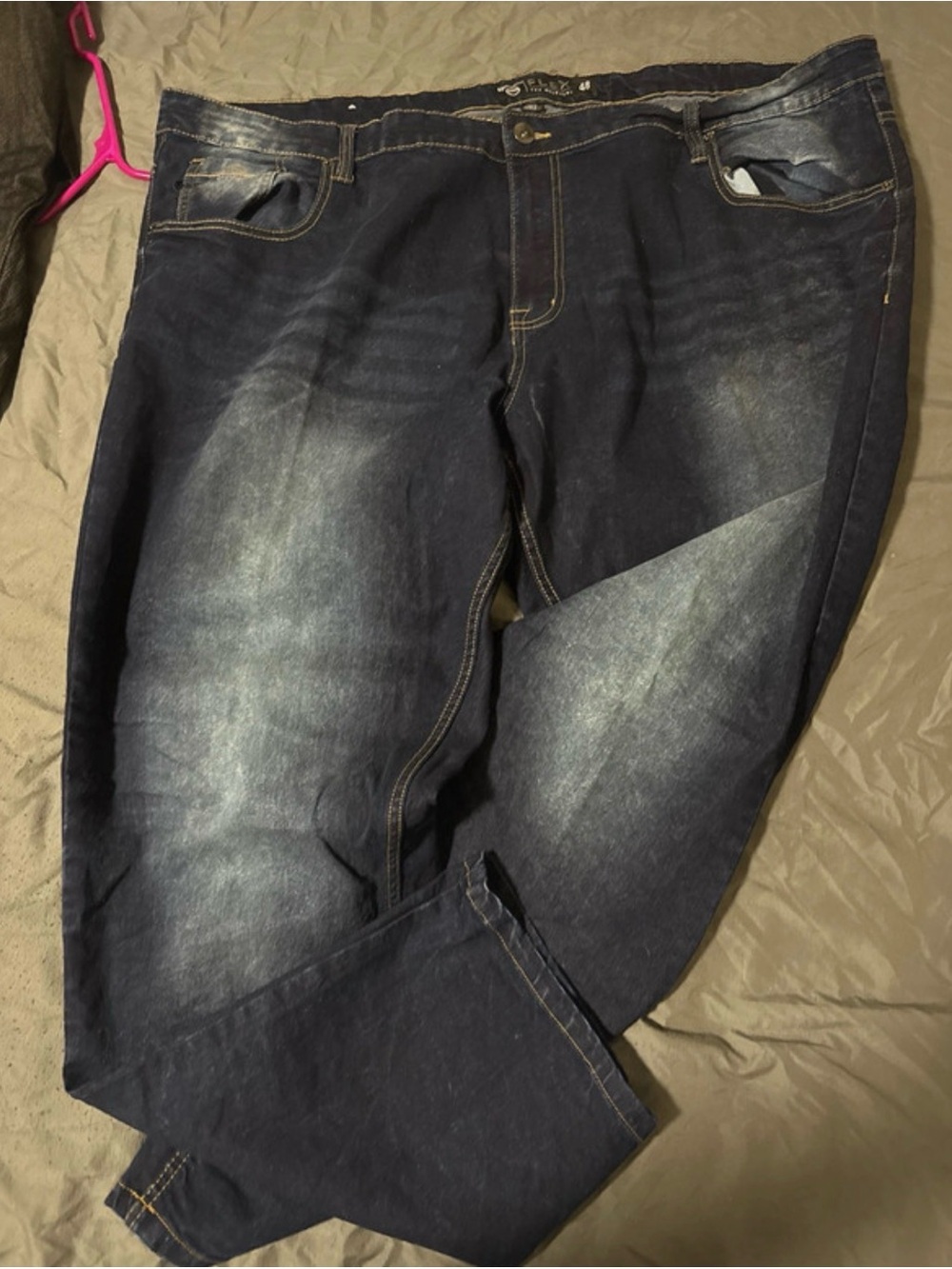 Southpole Men's Dark Wash Jeans - Classic Straight Fit 48